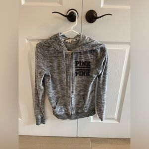 Victorias Secret Pink Pullover Cropped Hoodie